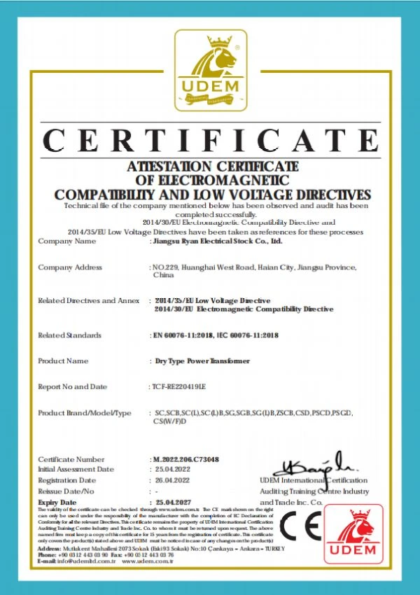 dry-type CE certification dry-type CE certification